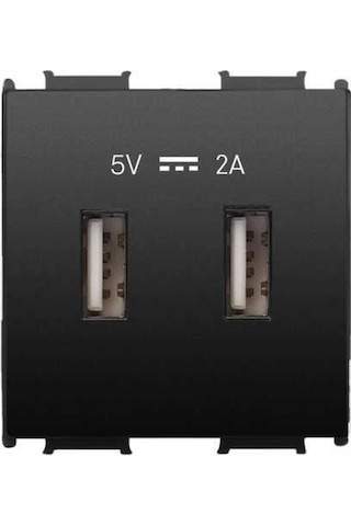 Viko Panasonic Thea Modüler Siyah Usb Şarj Prizi Alt+kapak 2m 5v-2a - Wvtt22314bl-tr