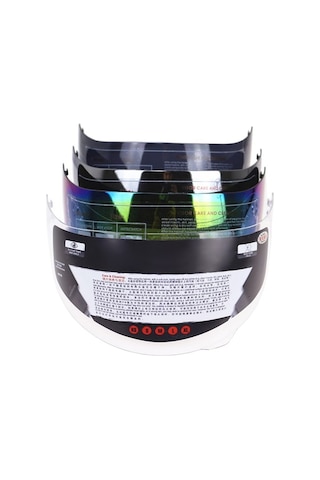 Novahub Çizilmeye Dayanıklı Tam Yüz Motosiklet Kaskı Vizörü - Renkli Uv Korumalı, Uygun 316 902 K5 K3s Colorful