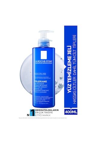La Roche Posay Toleriane Hassas Ciltler Dahil Tüm Ciltler İçin Temizleme Jeli 400 Ml