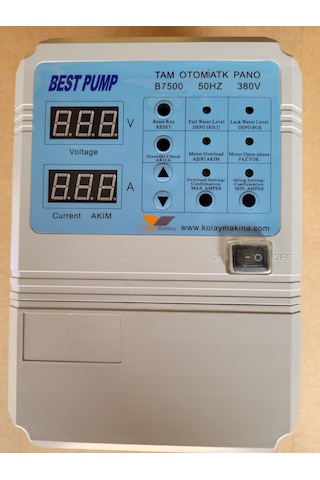 Dalgıç Derinkuyu Pompa Kontrol Koruma Panosu-Tam Otomatik-Dijital-1Hpden, 10Hpye-380V-Prof Ekipman