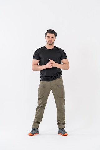 Bikatex Bikatex Tactical Taktik Tişört Yuvarlak Bisiklet Yaka Tişört Outdoor T-shirt - 801 Siyah