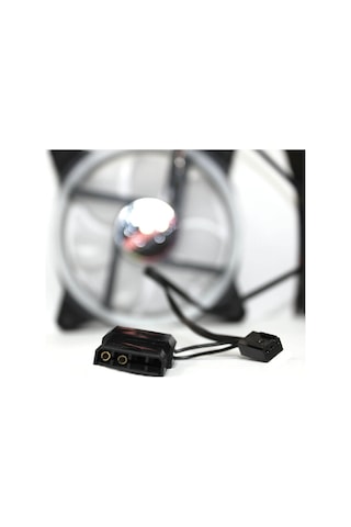 Coolmoon Rgb Renkli Sessiz Fan 3 Pin Pwm 2 Pin Molex 12 CM Kasa Fanı