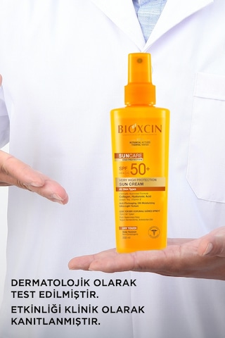 Bioxcin Sun Care Çok Yüksek Korumalı Güneş Kremi 50 Spf 200 Ml Tüm Ciltler İçin
