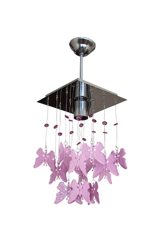 Kelebek Pembe Tekli Avize