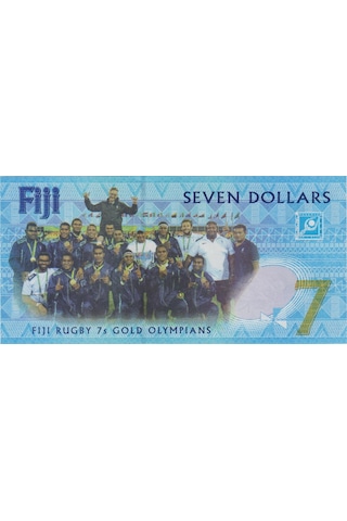 Fiji 7 Dolar 2017 Hatıra-rugby Takımı İlk Altın Madalya. Çil.