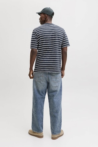Jack&Jones Norrebro Stripe Erkek Lacivert Tişört 12291021-SKY