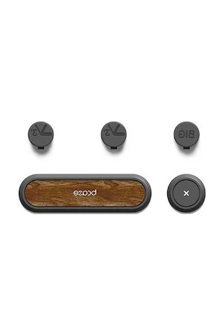 Sandwich Ahşap Kablolu Organizatör Ceviz Ağacı - Ofis Ev Kablolarını Düzenleyici Tutucu Şarj Koruyucu