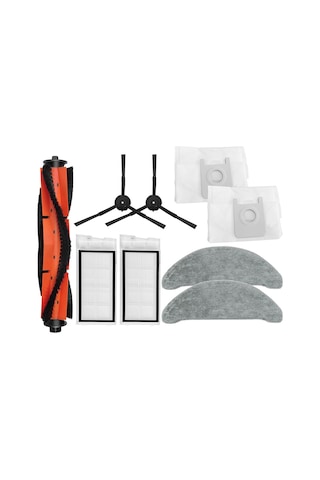 Junzhuodianpu Roidmi Eve Plus Sdj01rm Xclea H30 Plus Robot Süpürge Aksesuarları: Ana Ünite, Yan Fırça, Filtre, Paspas, Toz Torbası