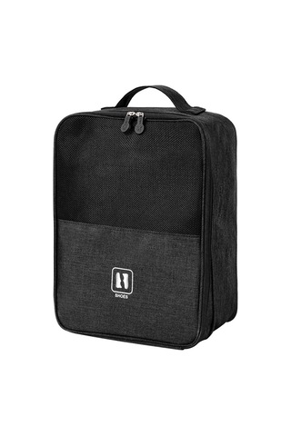 Gajeena Çok Fonksiyonlu Seyahat Ayakkabı Çantası - Su Geçirmez, Taşınabilir, Büyük Kapasiteli, Siyah Siyah