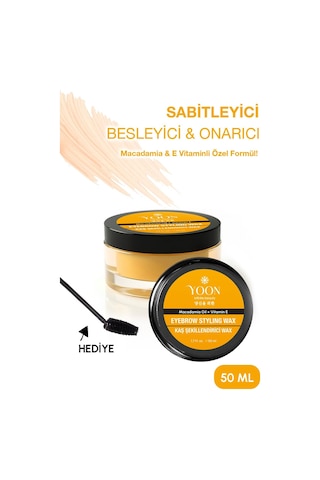 Kaş Sabitleyici Wax Macadamia Yağı & E Vitaminli