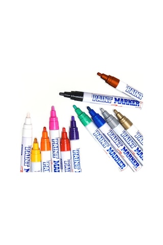 Munhwa Paint Marker 12'li Markalama Kalemi Yeşil