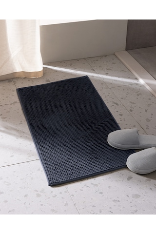 Madame Coco Conques Banyo Paspas - Koyu Mavi - 50x80 Cm Mavi