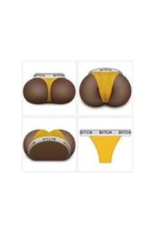 Zaga Oyun Çift Girişli Gerçekçi Tangalı Siyah Kalça 2.5 Kg