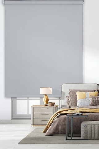 Açık Gri Stor Zebra Perde Oygusuz Açık Gri