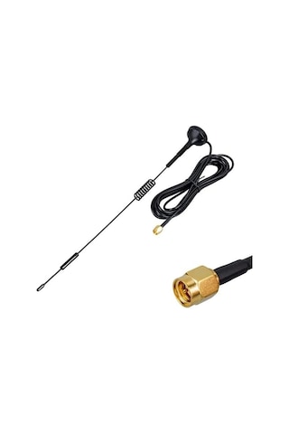 Powermaster Pm-19638 4g/lte 5dbi Yaylı Modem Router Wifi Adaptör Anteni 3 Metre Kablo - 30 Cm Uzunl