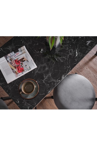 Kagu Eviana Tetra Mutfak - Balkon Masa Sandalye Siyah