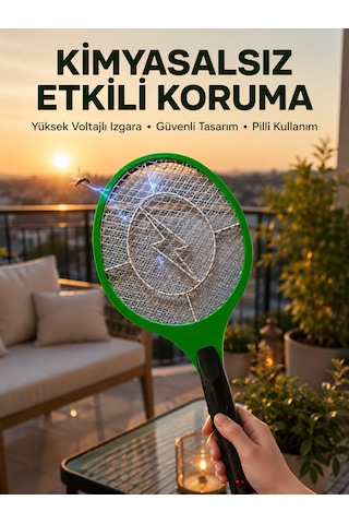 Hafif Ergonomik Elektronik Böcek Öldürücü Güvenlik Koruması İle Pil Kontrollü