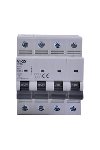Viko 6vtb-4c125 Otomatik Sigorta 6ka C Tipi 4 Kutup 125a 10