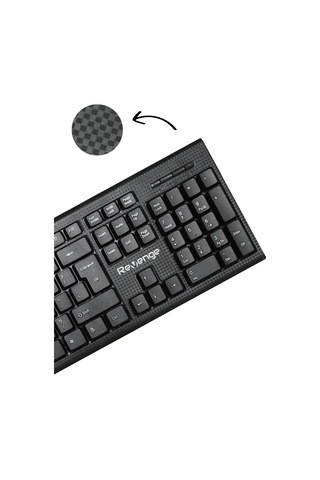 Deskmate+ Siyah Türkçe Q Ev Ofis Kullanımına Uygun Usb Kablolu Klavye Ve Mouse Seti Diğer