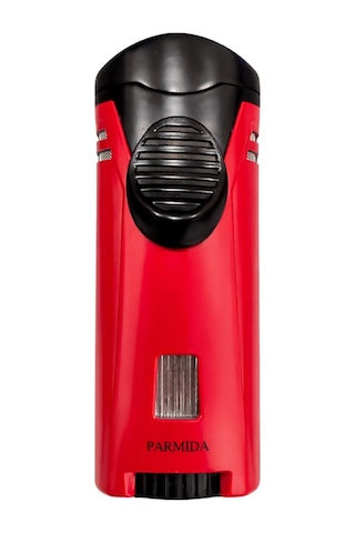 Parmida Tek Torch Pürmüz Kırmızı Metal Puro Çakmağı - Tr9312
