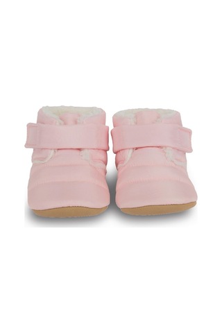 Paraşüt Kumaş Kürklü Pembe Anne Terlik Ve Bebek Panduf Terlik Ve Panduf Ayrı Satılmaktadır. -t-1007 Pembe