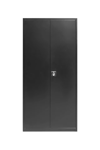 Çelik Dosya Dolabı Metal Dolap Ofis Dolapları Arşiv,garaj,bahçe,kiler,balkon 92x60x195 Parlak Siyah
