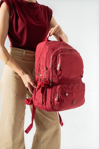 Ultra Hafif Çok Cepli Su Geçirmez Sırt Çantası Unisex Kırmızı Model: 571-2h