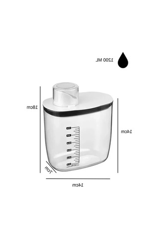 Vakumlu Erzak Saklama Kabı, Siyah Kapaklı, 1300 Ml, Sızdırmaz Açık Bej