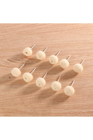 Tenfowee 2.35mm Elektrikli Taşlama Aleti Fırçaları - Yumuşak Yün, Çelik Teli Ve Parlak Cila Tabanlı - Burr, Pas Ve Oxidasyon Kaldırıcı - 10 Adet Set