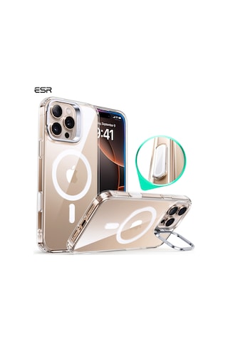 Esr Apple Uyumlu iPhone 16 Pro Halolock Mag Safe Classic Hybrid Stantlı Silikon Kılıf - Kamera Kontrol Buton Multicolor