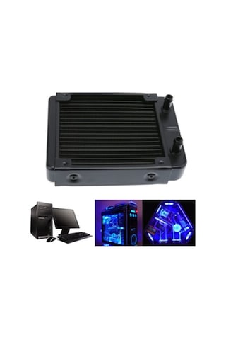 120mm Alüminyum Cpu Su Soğutma Radyatörü 18 Tüplü
