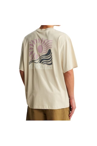 The North Face Sun Oversize Graphic Erkek Bej Outdoor T-shirt Nf0a8ga0dom1