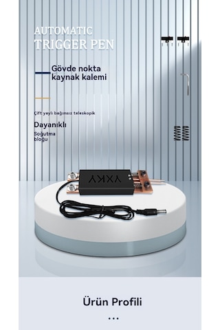 Nokta Kaynak Makinesi Tek Parça Kalem Otomatik Olarak El Nokta Kaynak Kalemi 18650 Pil Tek Elle Çalıştırma 100c