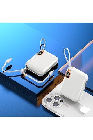 Ixtech Ix-pb024 10.000 Mah Powerbank Kablosuz Şarj Cihazı 22.5w Beyaz Beyaz