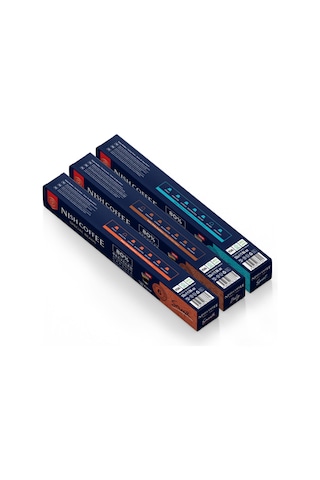 Nish Coffee Nespresso Uyumlu Kapsül Kahve 3'lü Set Smooth,ıtaly,sport -30 Adet Kapsül Kahve