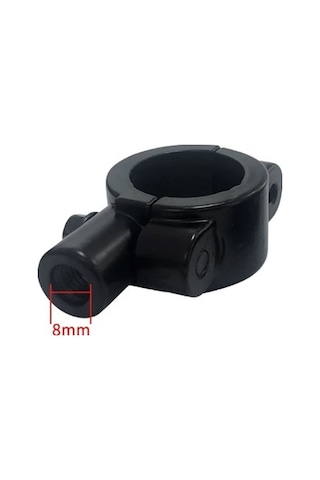 Motosiklet Ayna Takma Kelepçesi 8 Mm Düz Diş Ayna Braketi 2 Ad