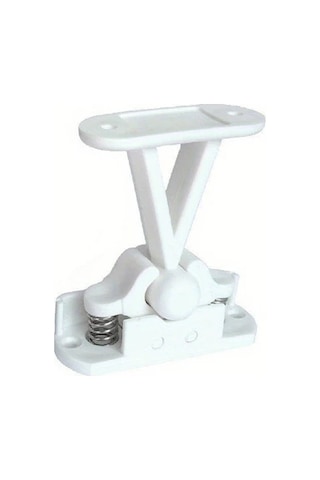 Sunshine011 Beyaz Dayanıklı Pvc Karavan Kapı Tutucu Ayarlanabilir T Şekilli Manyetik Kilit Beyaz