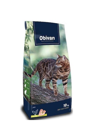 Obivan Adult Cat Tavuklu Kedi Maması 10 Kg