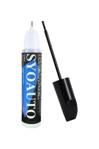 Syoauto Otomobiller İçin Siyah Düzeltme Boyası, Çizik Onarımı, Araç Onarım Boyası, 2'si 1 Arada, 12 Ml