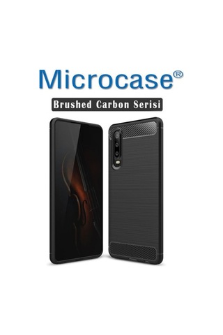 Microcase Huawei P30 Brushed Silikon Kilif + Cam (Seçiniz) 344633375