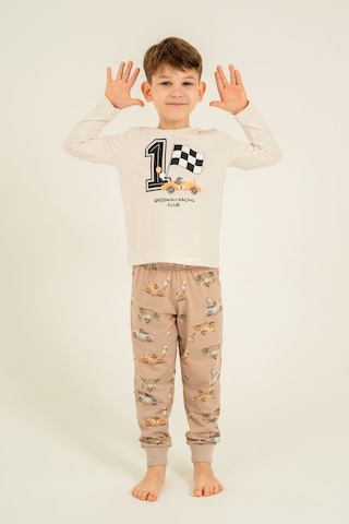 Rolypoly Erkek Çocuk Speedway Racing Club Beyazuzun Kol Pijama Takım Rp3875-c-v1 Rp3875-c-v1 BEYAZ