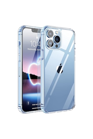 Apple Uyumlu iPhone 13 Pro Kilif 6.1 Seffaf Silikon Kamera Korumali Alti Tipal 511403393