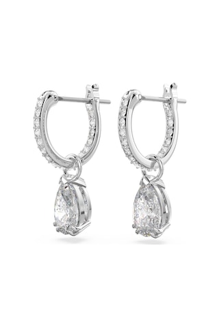 Swarovski Thebasıcs:Pe Pear Whıte/Rhs Küpe 5636716 Gümüş