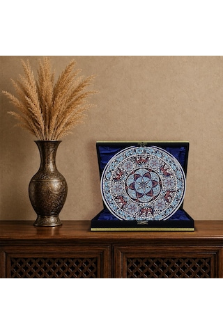 E38 El İşçiliği Çini Tabak 25 Cm - 6680