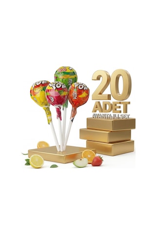 Afia Lolipop Meyve Aromalı Sert Şeker 20x10 Gr