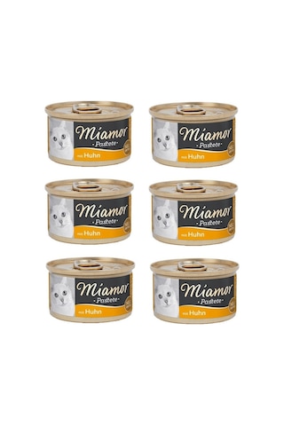Miamor Pastete Tavuklu Konserve Yetişkin Kedi Maması 6 x 85 G