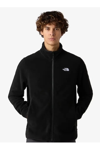 The North Face Glacier Fleece Full Zip Hiking Fleece Erkek Polar Siyah