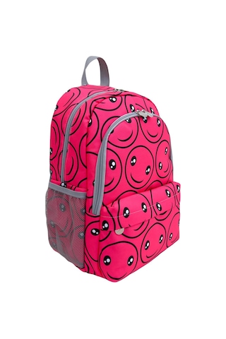 Superbag Kız Çocuk Ilkokul Çantası Smile Desenli Sırt Çantası Beslenmelik Ve Kalemlik 3'lü Set