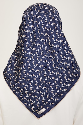 Belli Twill İpek Eşarp - 4001-80 Lacivert Vizon - Lacivert Vizon