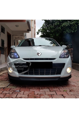 Renault Clio 3 2005-2013 Uyumlu Üniversal Astra H Lip Esnek Ön Lip 2 Parça Tampon Altı Dil Karlık Ön Ek 00 Şüscaroto Aksesuar